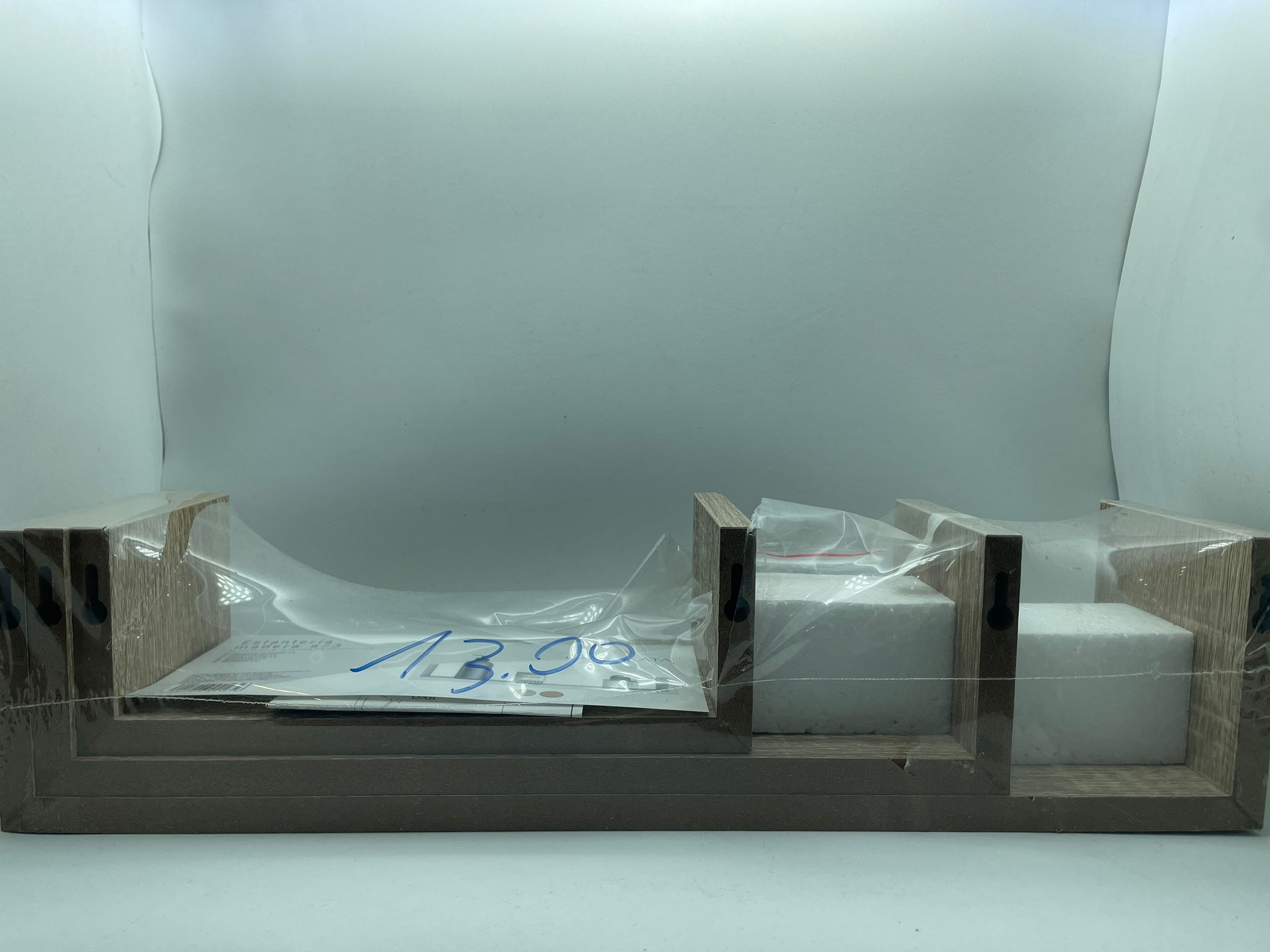 Set tre scaffali in legno