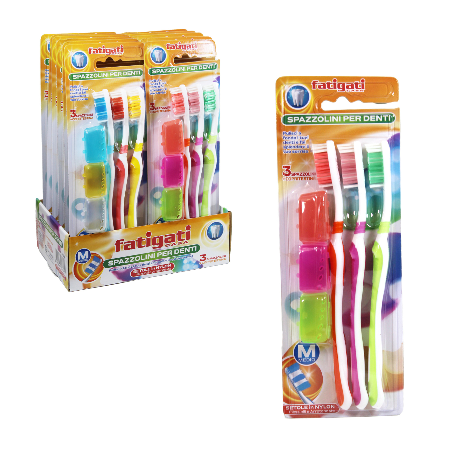 336081 | Fatigati set 3 spazzolini da denti