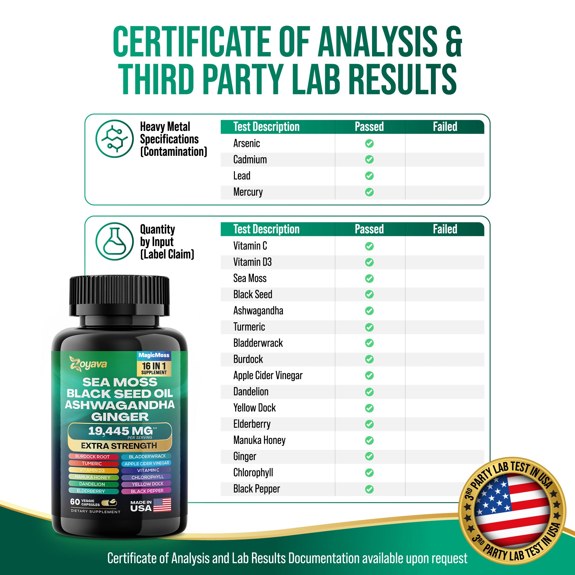 Zoyava™ Vitality Boost Duo: Sea Moss 16-in-1 Magic Moss & Shilajit Power ShilaStrength Blend
