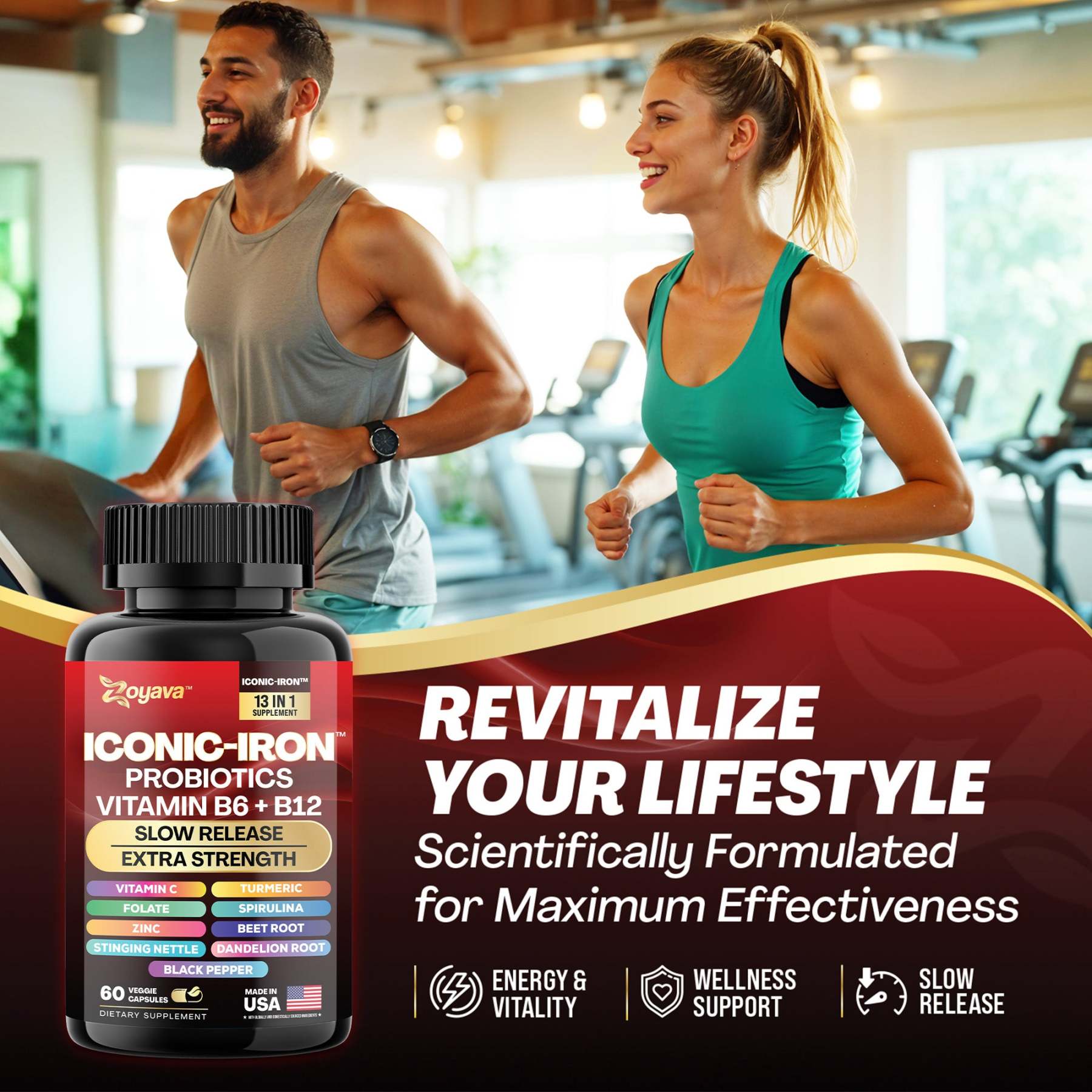 Zoyava™ All-in-One Iconic-Iron Supplement for Wellness & Vitality