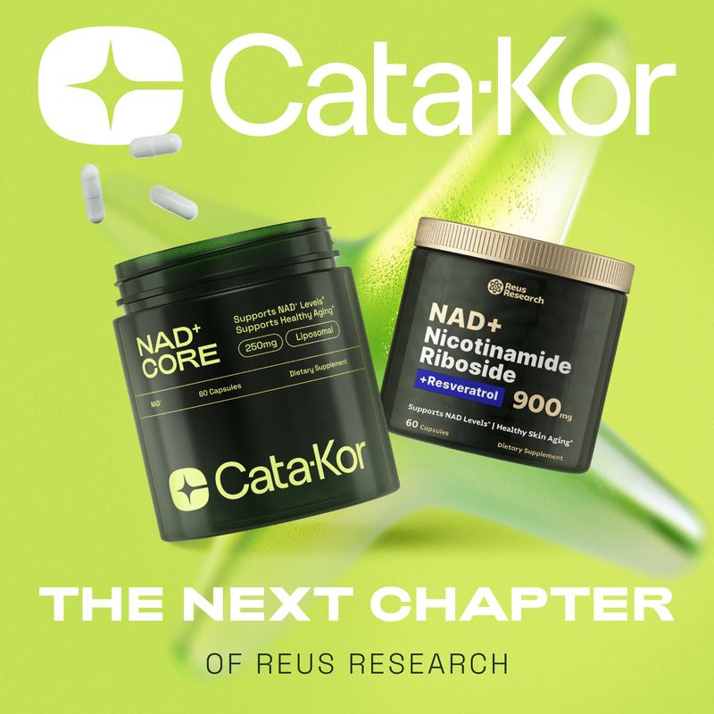 Cata-Kor 250 mg - NAD+ Supplement for Skin Aging Support, Energy, and Focus - 60 Count - Vitamin & Wellness Supplements Dietary Healthcare Edible