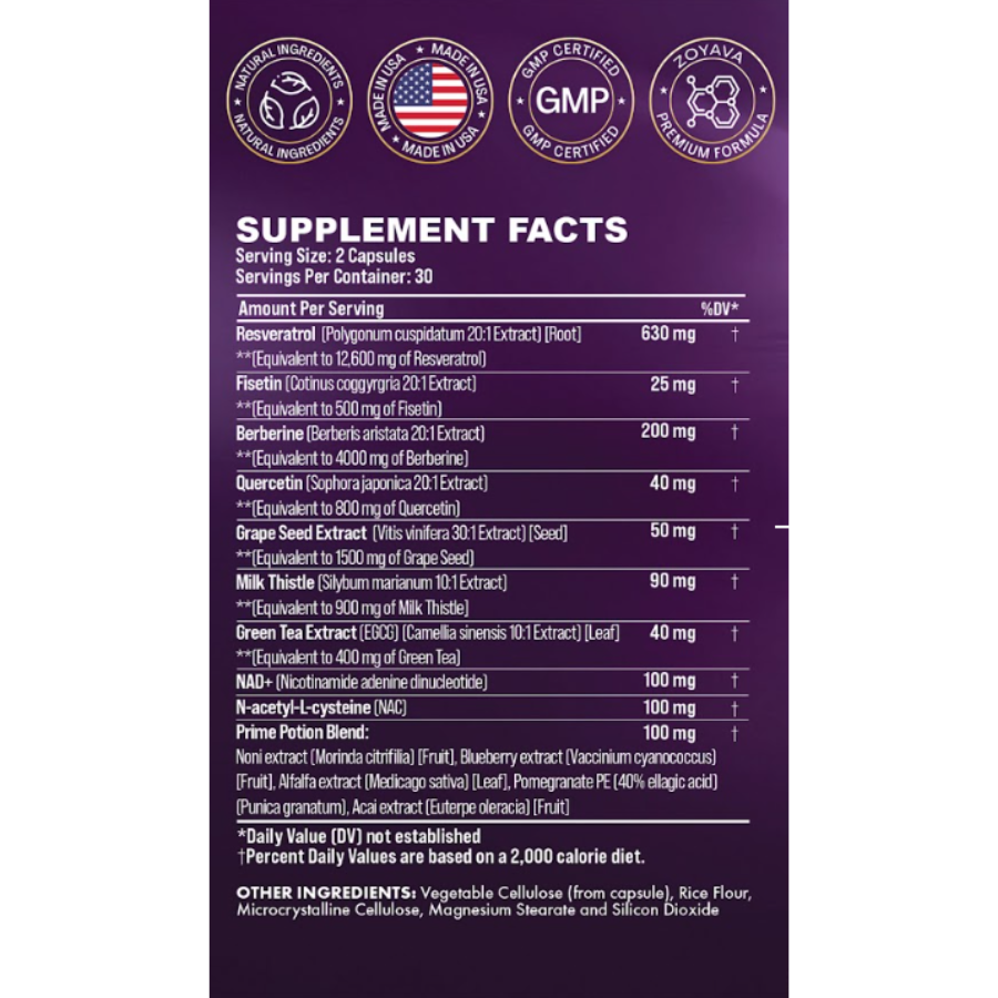 Zoyava™ Revitalize Resveratrol 21,000 MG