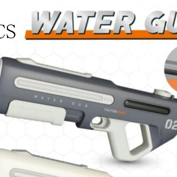 Arma de Água Manual e Elétrica Integrada. Tamanhos Variados, com Função de Absorção Automática de Água e Conector para G