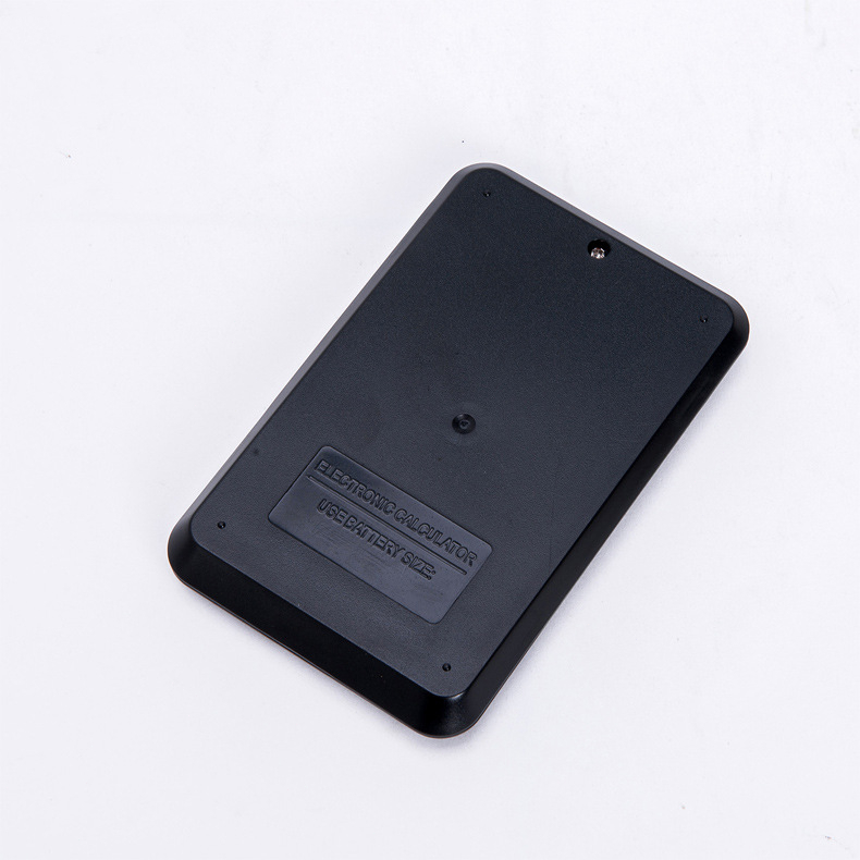 Calculadora flip preta com capa de couro simulado Adequada para estudantes Corporativo