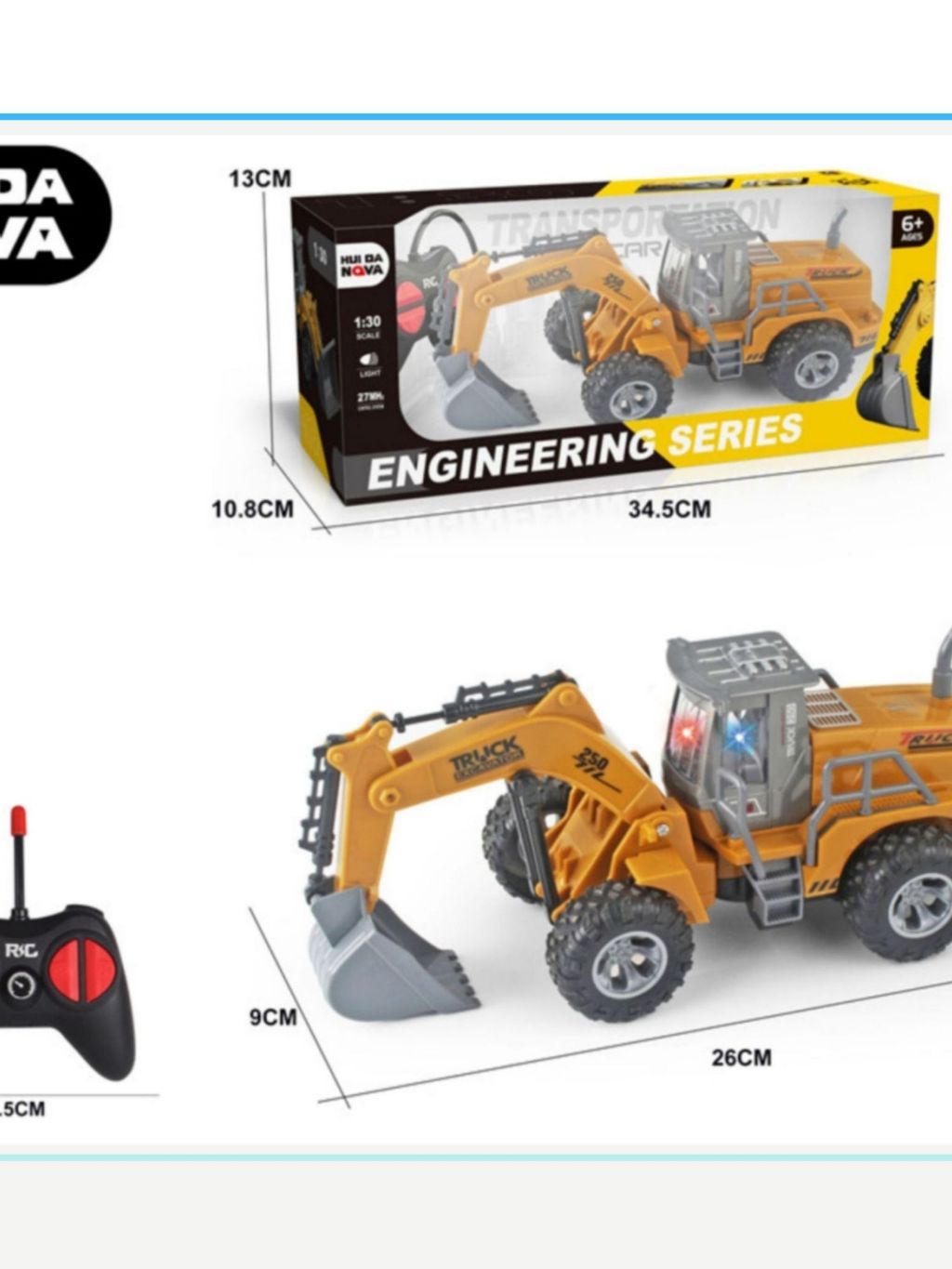 Serie de Máquinas de Engenharia a Controle Remoto: Carregadeira e Caminhões Mixers