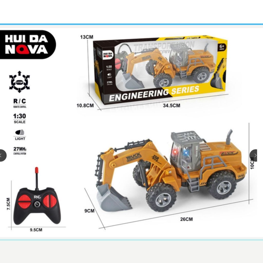 Serie de Máquinas de Engenharia a Controle Remoto: Carregadeira e Caminhões Mixers