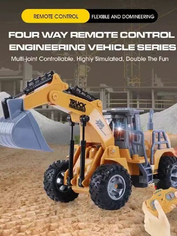 Serie de Máquinas de Engenharia a Controle Remoto: Carregadeira e Caminhões Mixers