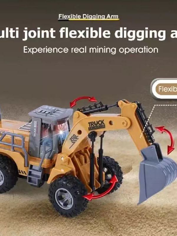 Serie de Máquinas de Engenharia a Controle Remoto: Carregadeira e Caminhões Mixers