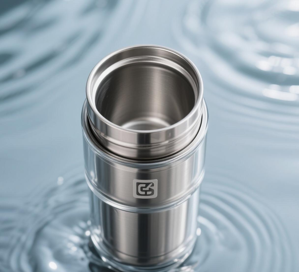 Titanium thermos cup