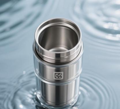 Titanium thermos cup
