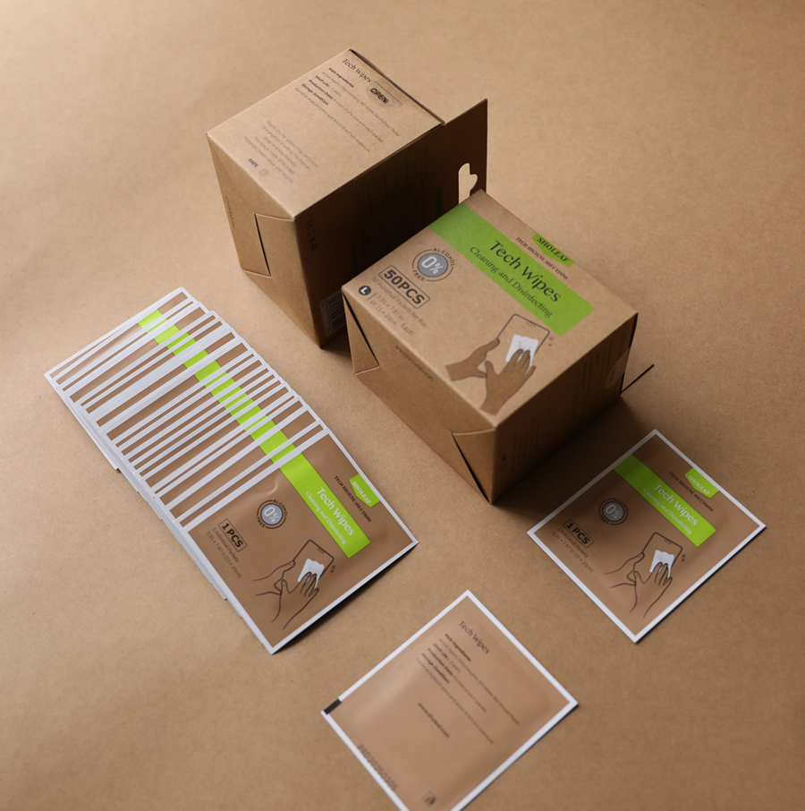 Tech Wipes 15*20cm (5.91*7.87 in) & 50 PCS Per Box