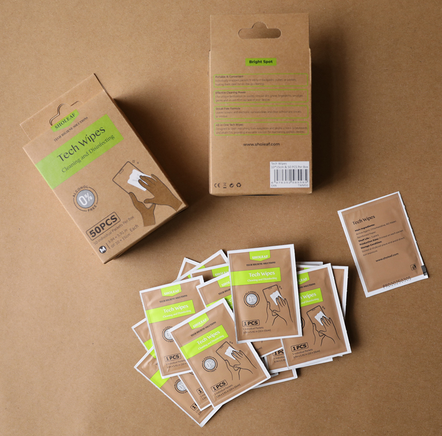 Tech Wipes 10*15cm (3.94*5.91 in)& 50 PCS Per Box