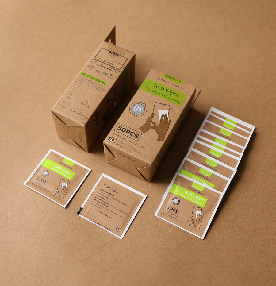 Tech Wipes 6*12cm (2.36*4.27 in) & 50 PCS Per Box