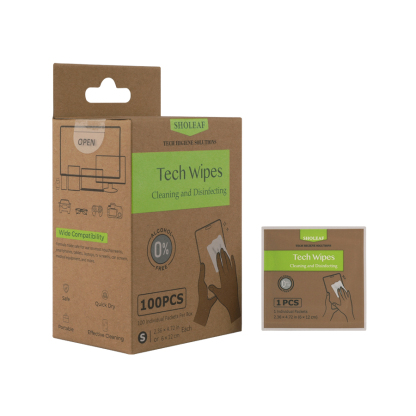 Tech Wipes 6*12cm (2.36*4.27 in) & 100 PCS Per Box