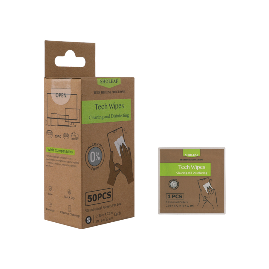 Tech Wipes 6*12cm (2.36*4.27 in) & 50 PCS Per Box