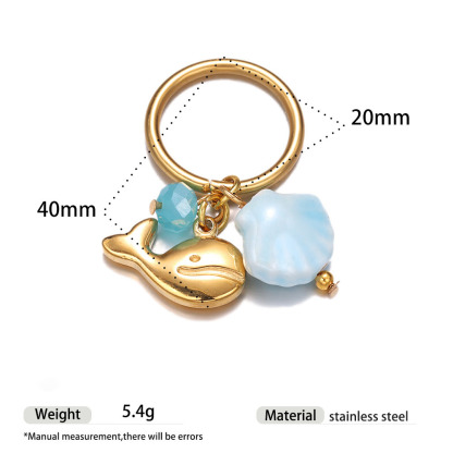 🌊Ocean-Inspired Charm Rings✨