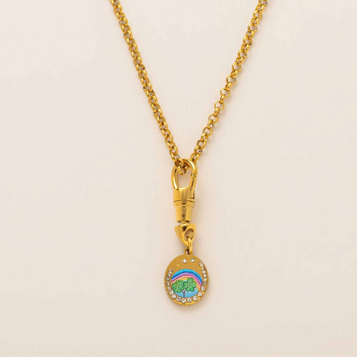 Hand-Painted Guardian Pendant