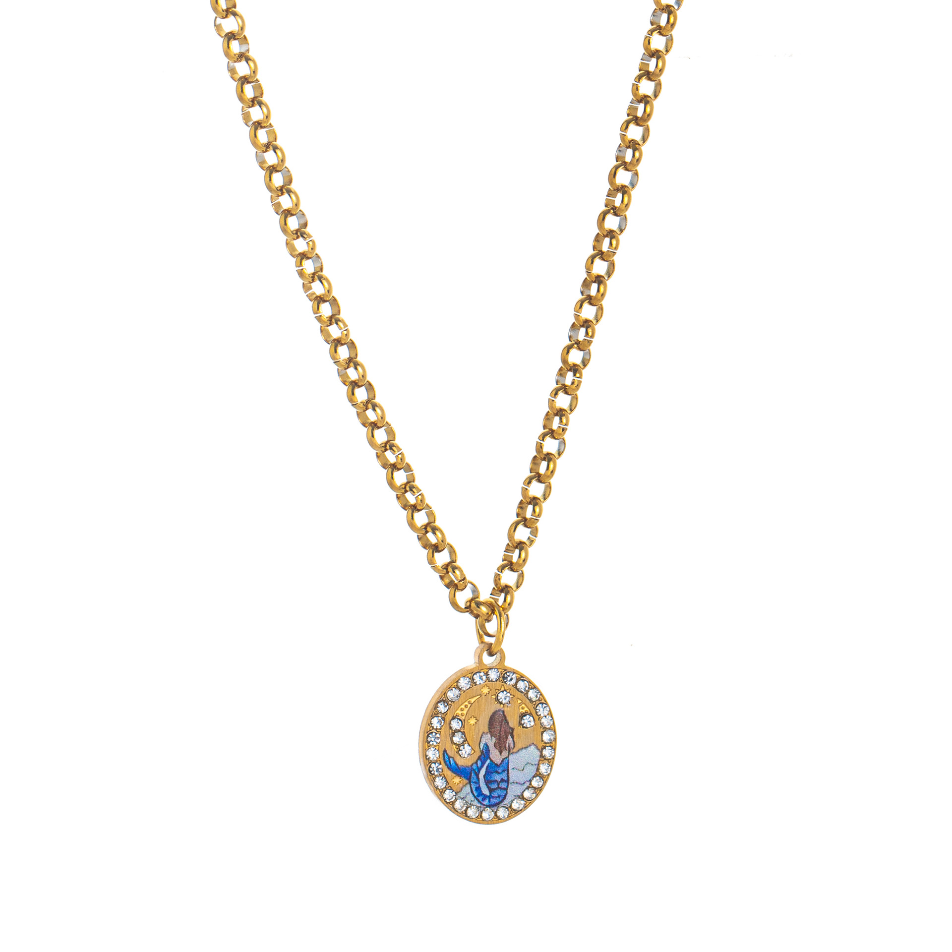 Hand-Painted Guardian Pendant