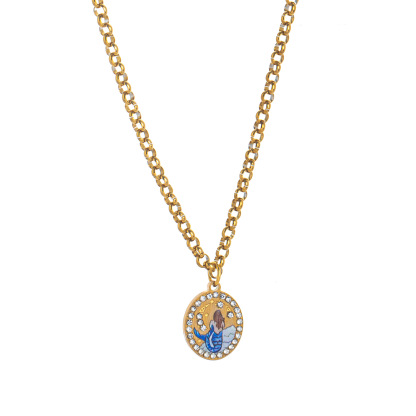 Hand-Painted Guardian Pendant