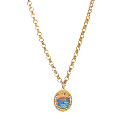 Hand-Painted Guardian Pendant