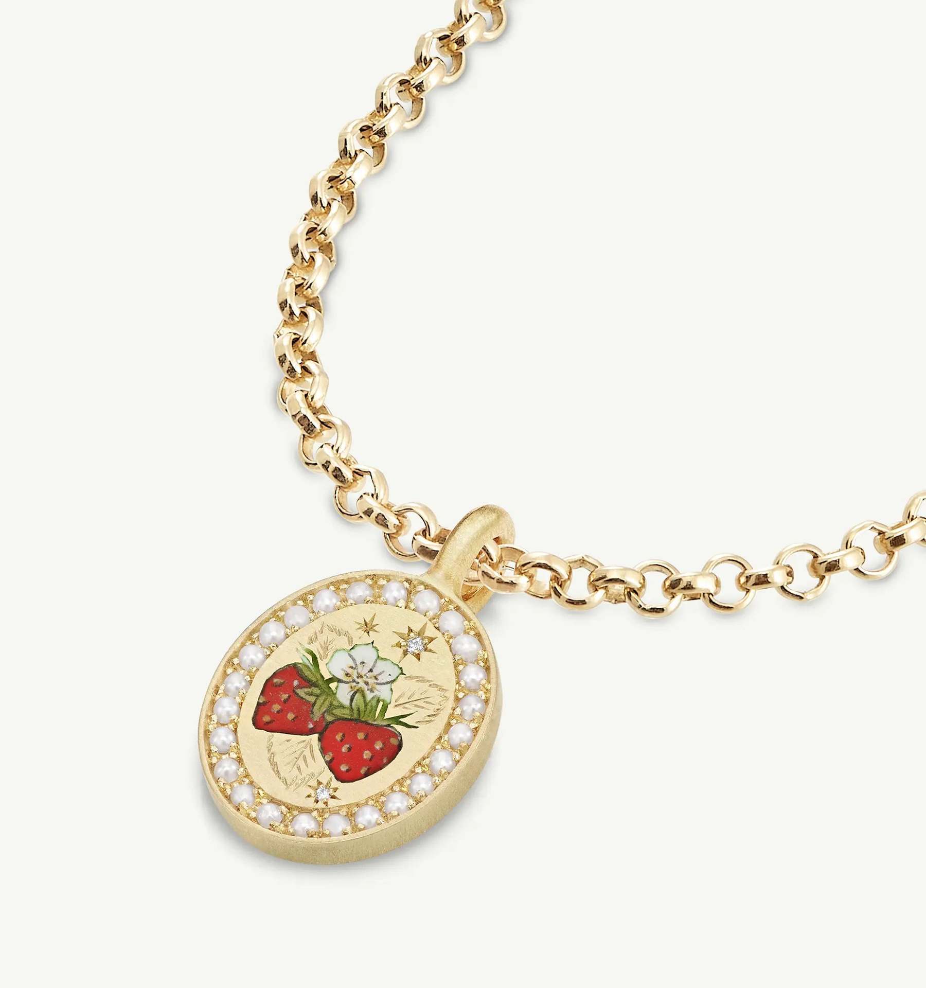 Hand-Painted Guardian Pendant