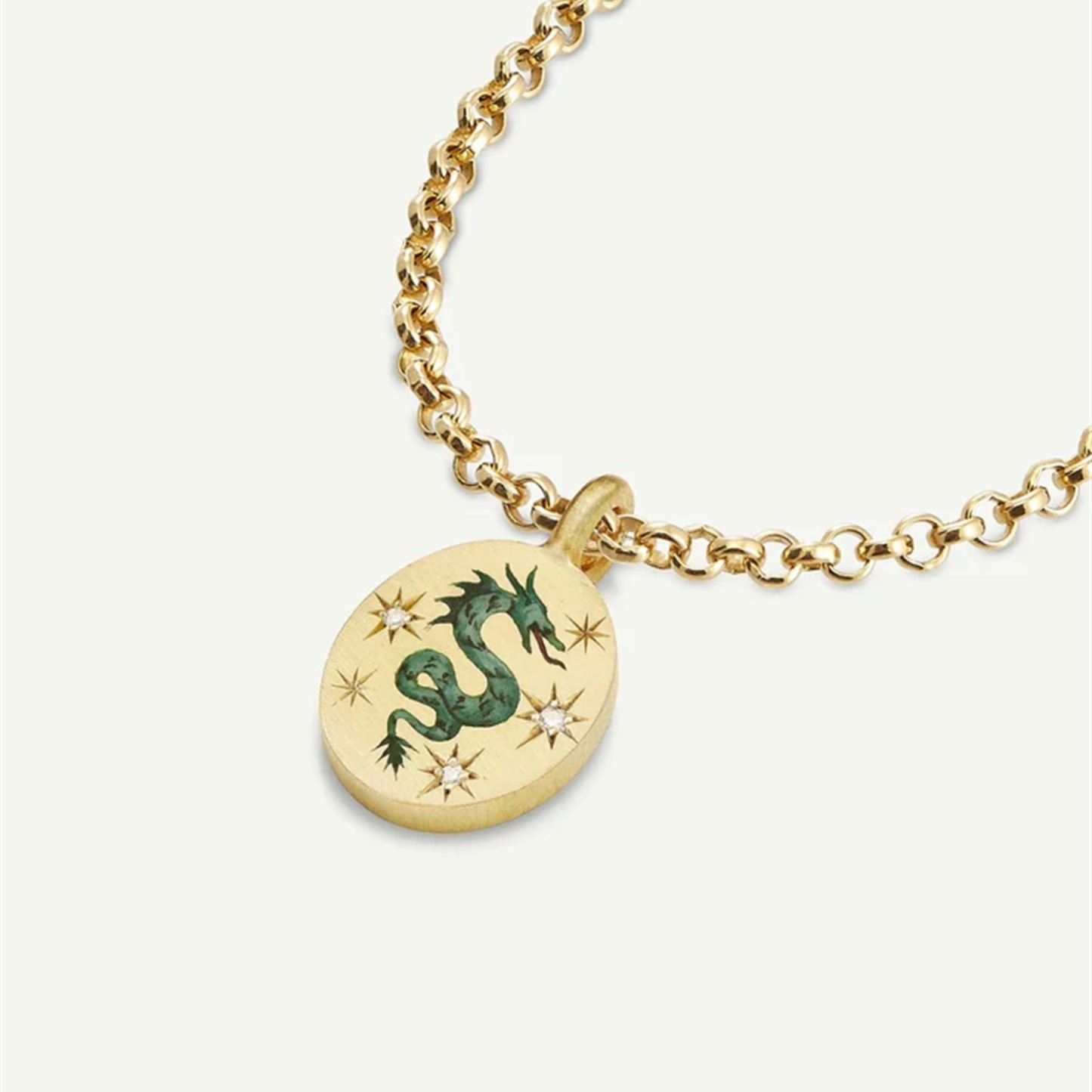 Hand-Painted Guardian Pendant