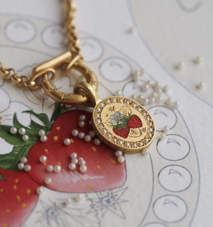 Hand-Painted Guardian Pendant