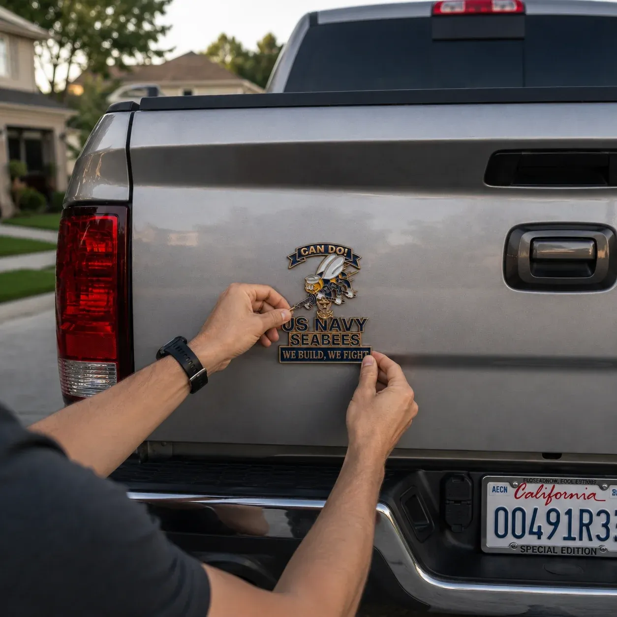 ⚓Last Day Promo: 49% OFF - 🐝US Navy Seabees Can Do! Car Emblem Metal Badge - ✈️Buy 2 Free Shipping Today!