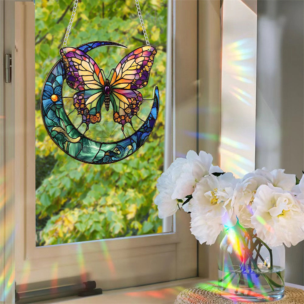 ✨ Acrylic Butterfly Dragonfly Moon Sunshine Catcher
