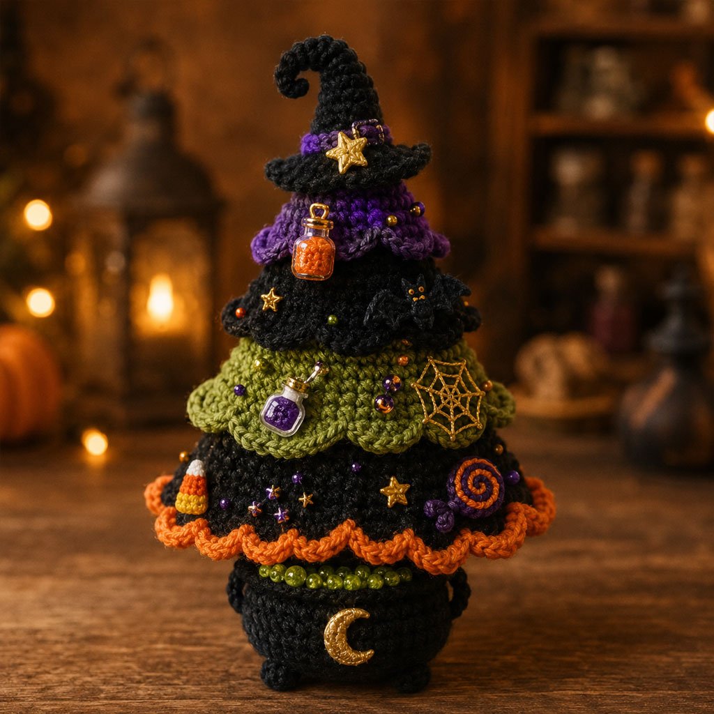 ✨Limited-Time 70% OFF-Halloween Tree DIY Crochet Kit🧶👻✨