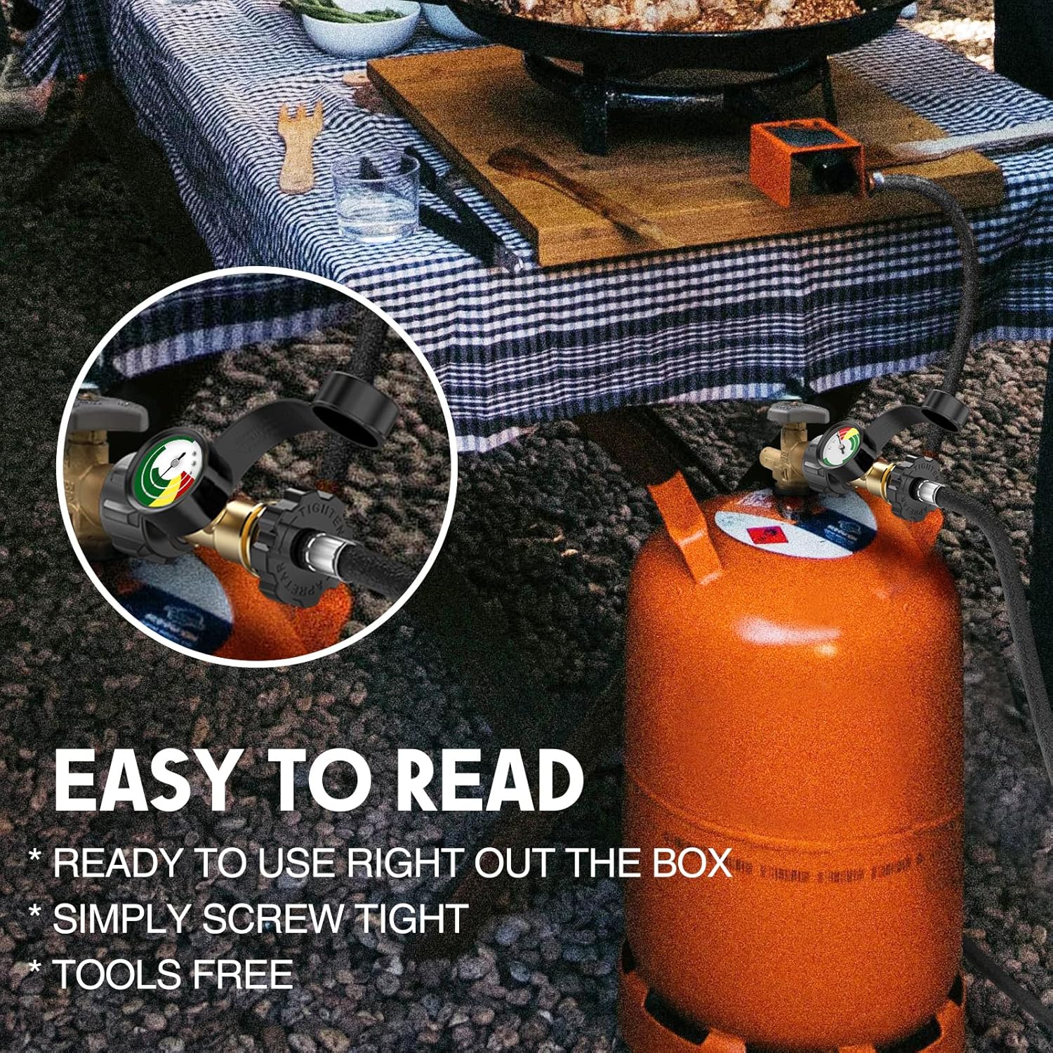 Universal Propane Tank Gauge For 5-40 Pound LP Tanks