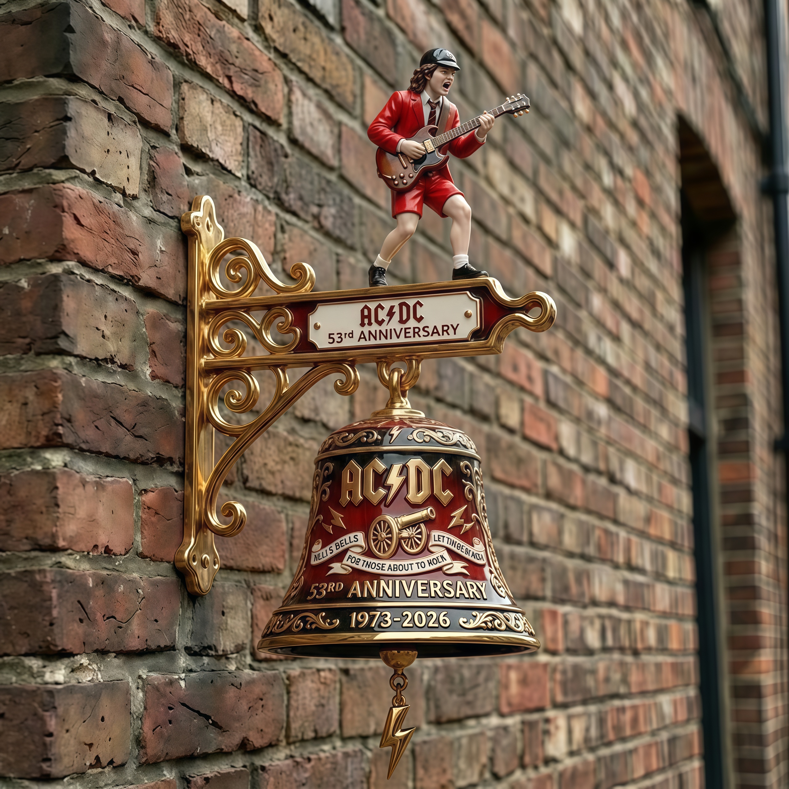AC/DC 53rd Anniversary Commemorative Wall Bell