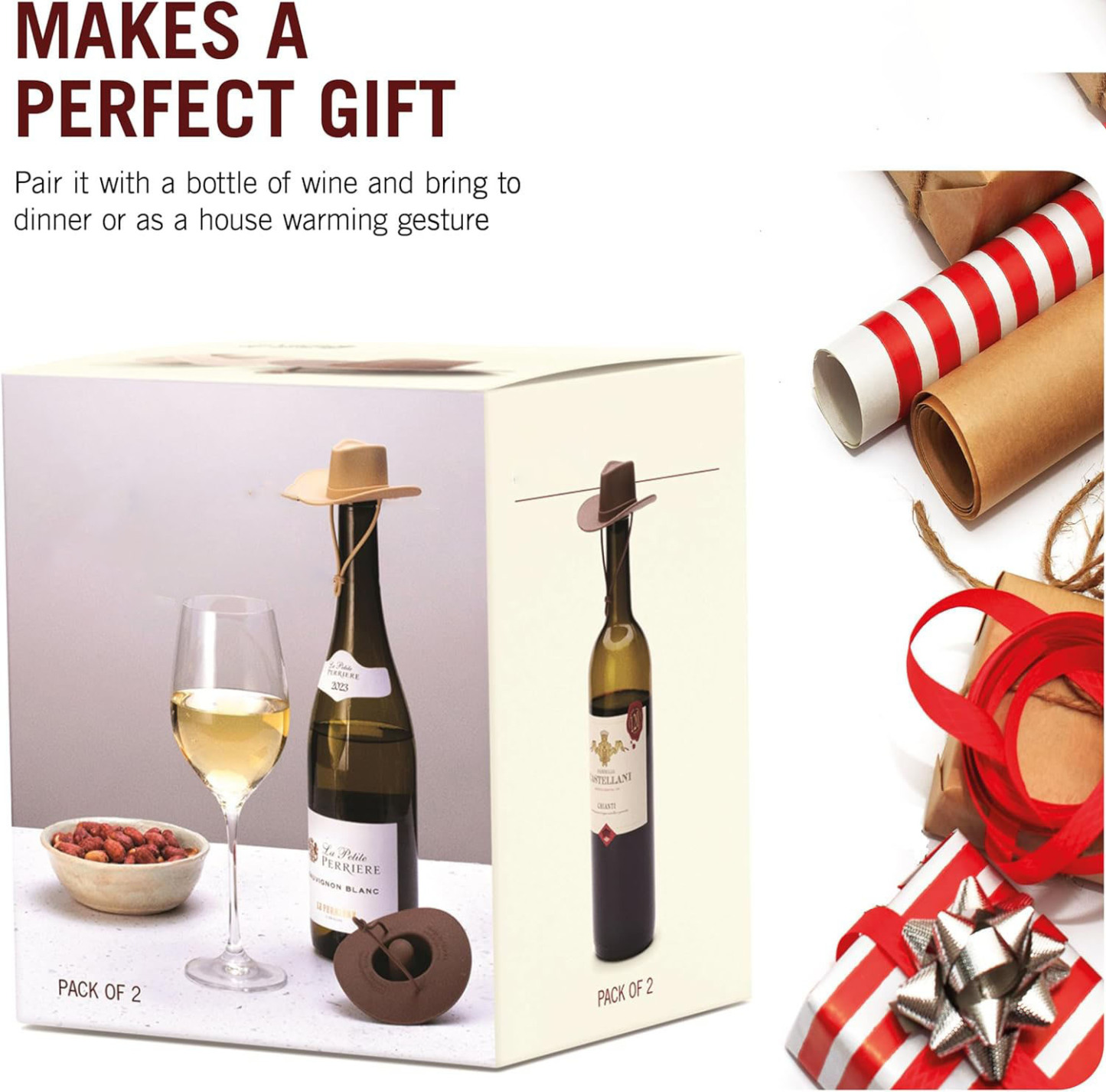 Cowboy Hat Wine Silicone Bottle Stopper