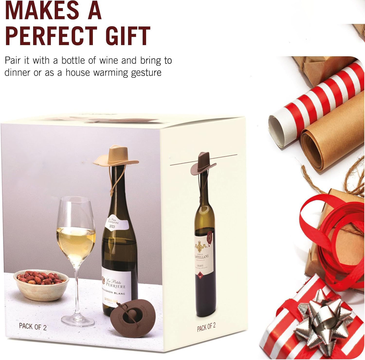 Cowboy Hat Wine Silicone Bottle Stopper