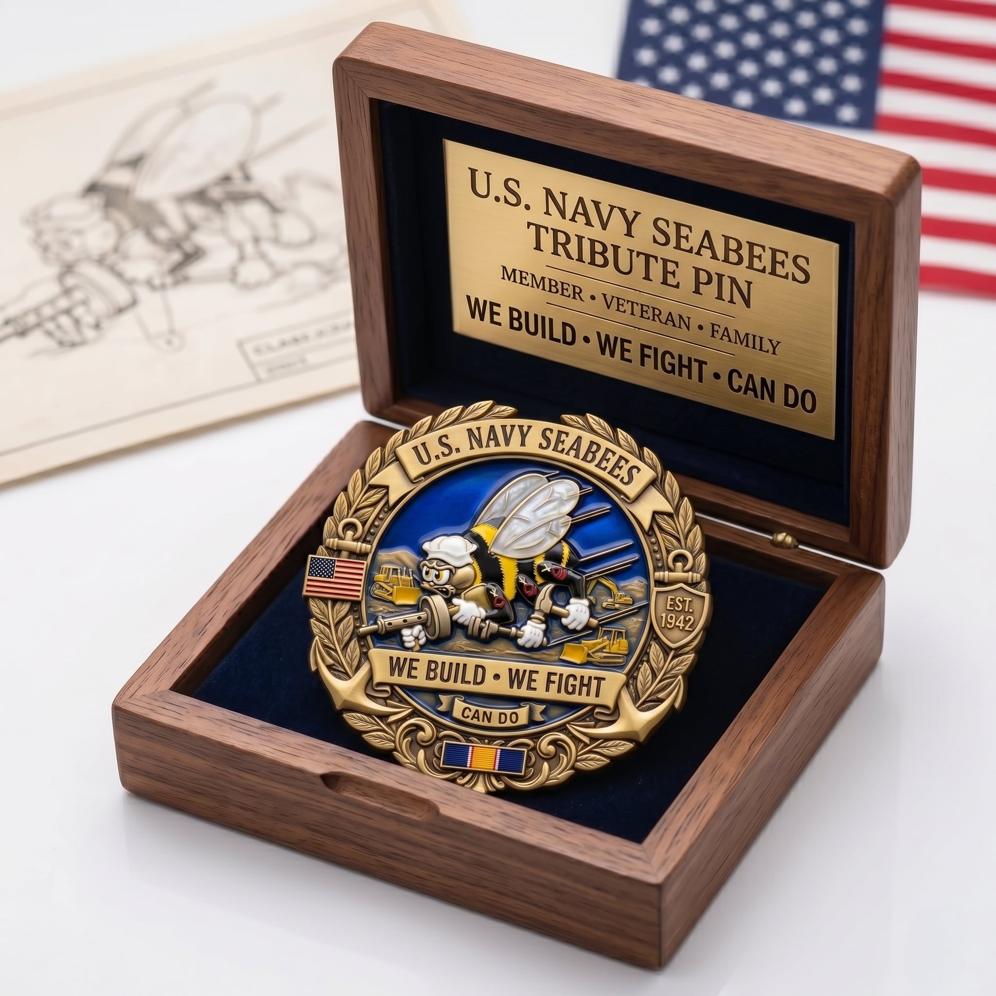 ⚓Last Day Promo: 49% OFF -  🐝U.S. Navy Seabees