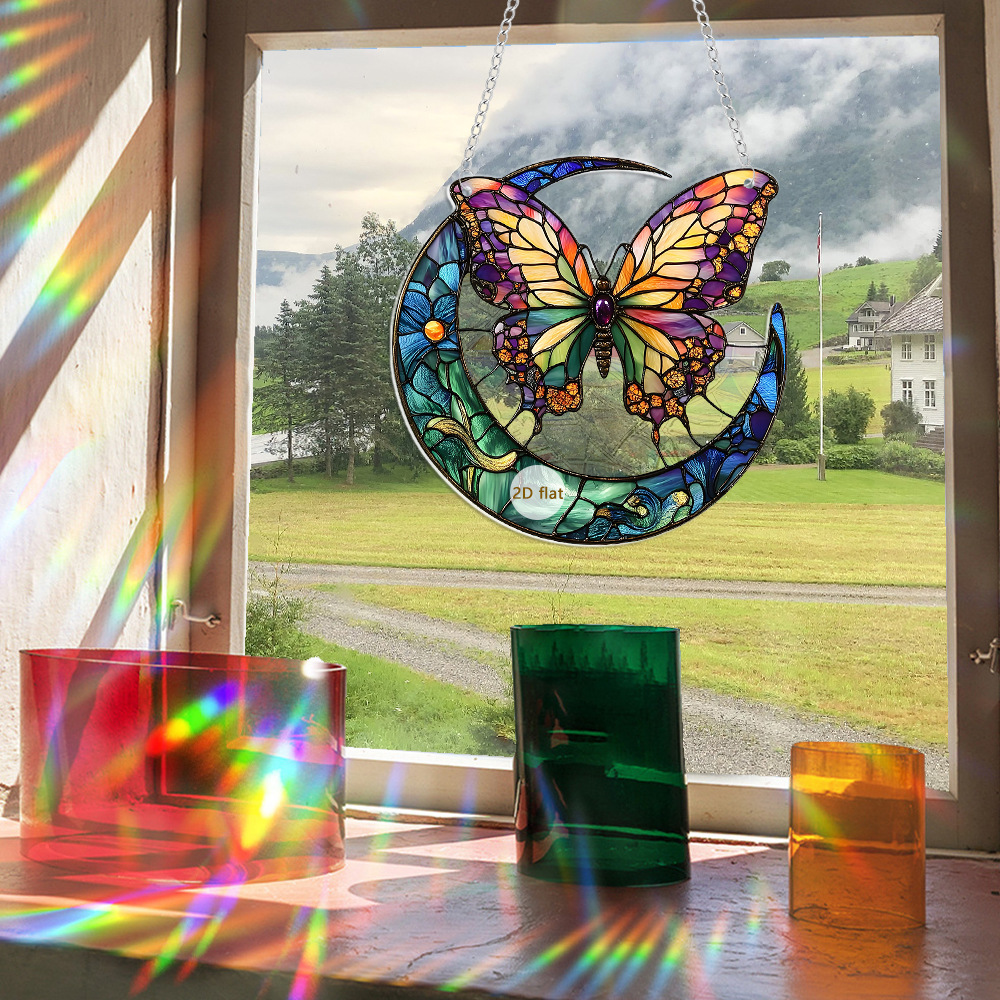 ✨ Acrylic Butterfly Dragonfly Moon Sunshine Catcher