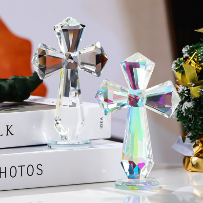Hand-Carved Crystal Cross