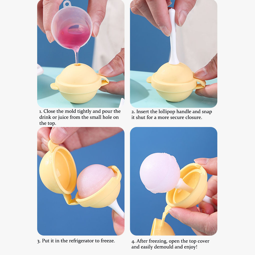 🍭Lollipop-Shaped Silicone Ice Mold🧊