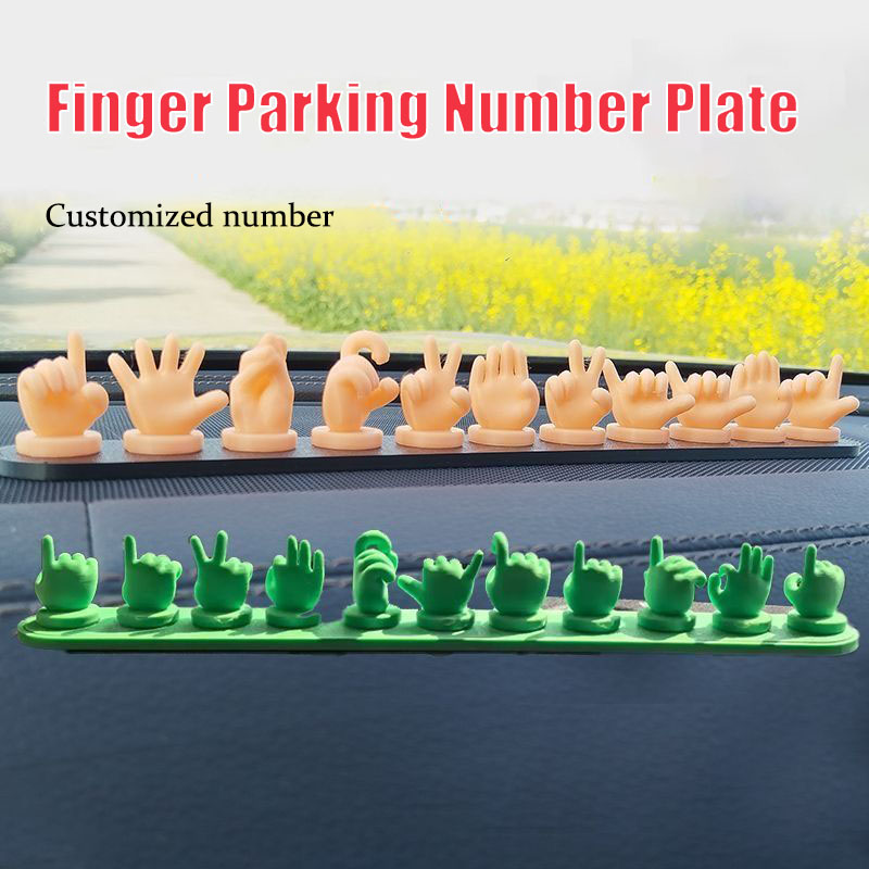 🖐️Gesture digital car temporary parking sign👆