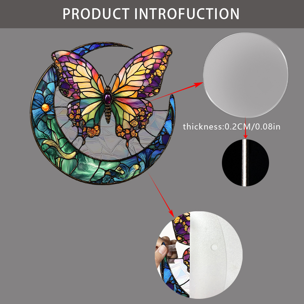 ✨ Acrylic Butterfly Dragonfly Moon Sunshine Catcher