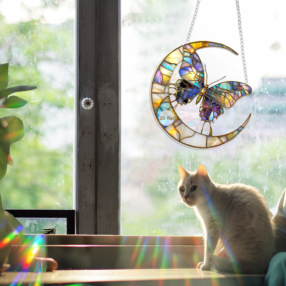 ✨ Acrylic Butterfly Dragonfly Moon Sunshine Catcher