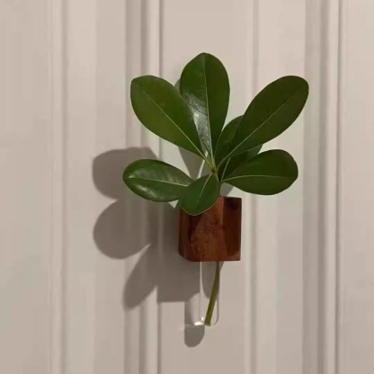 Solid Wood Refrigerator Sticker Vase