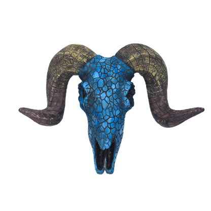 Retro Turquoise Animal Skull Wall Hanging Ornaments