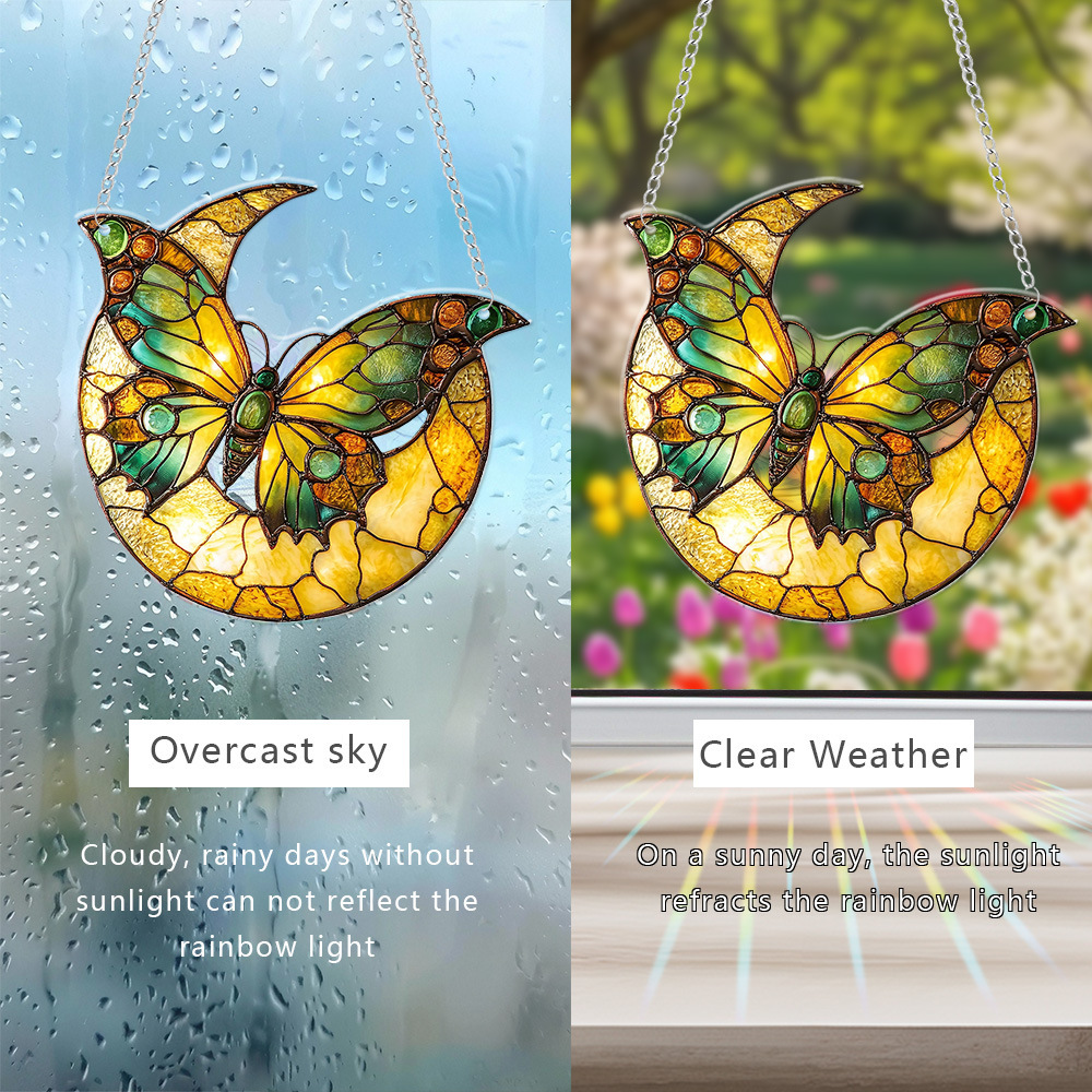 ✨ Acrylic Butterfly Dragonfly Moon Sunshine Catcher