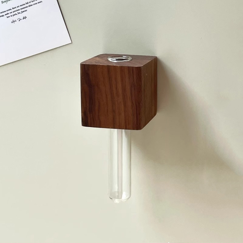 Solid Wood Refrigerator Sticker Vase