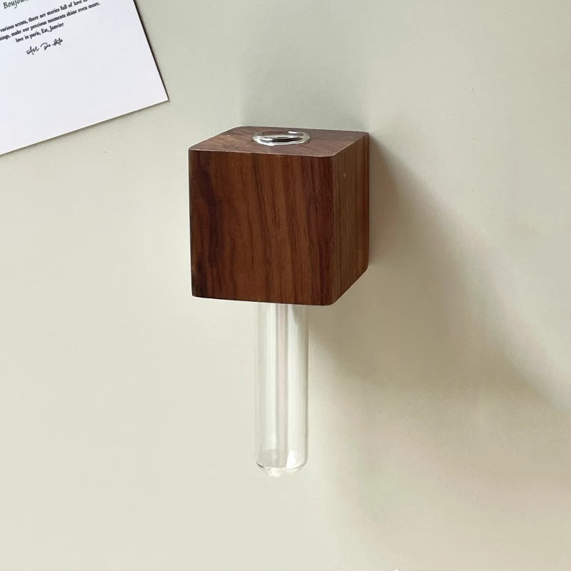 Solid Wood Refrigerator Sticker Vase