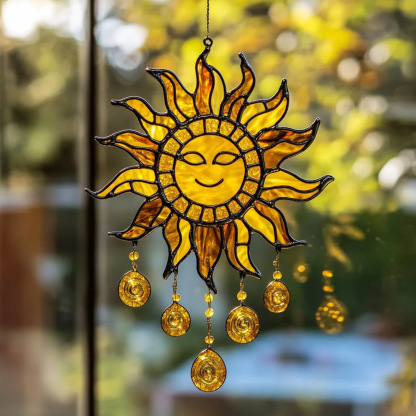Acrylic Sunflower Decorative Pendant