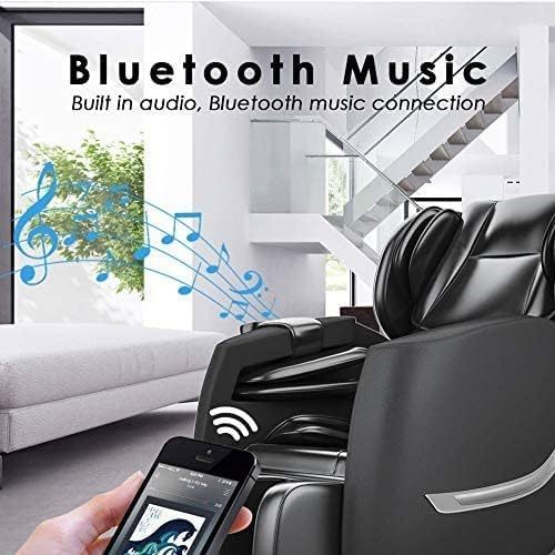 2024 Massage Chair, Full Body Zero Gravity Massage Chair with 8 Fixed Massage Rollers, 6 Auto Modes, Waist Heated, Bluetooth Speaker