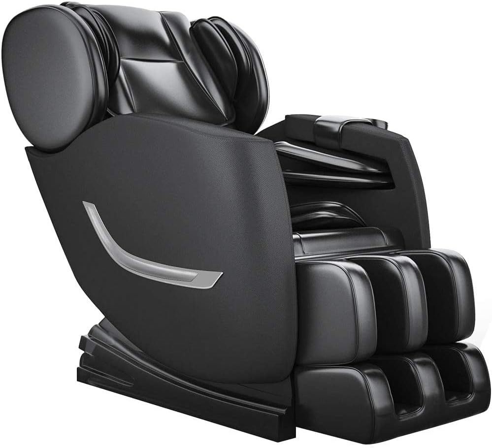 2024 Massage Chair, Full Body Zero Gravity Massage Chair with 8 Fixed Massage Rollers, 6 Auto Modes, Waist Heated, Bluetooth Speaker