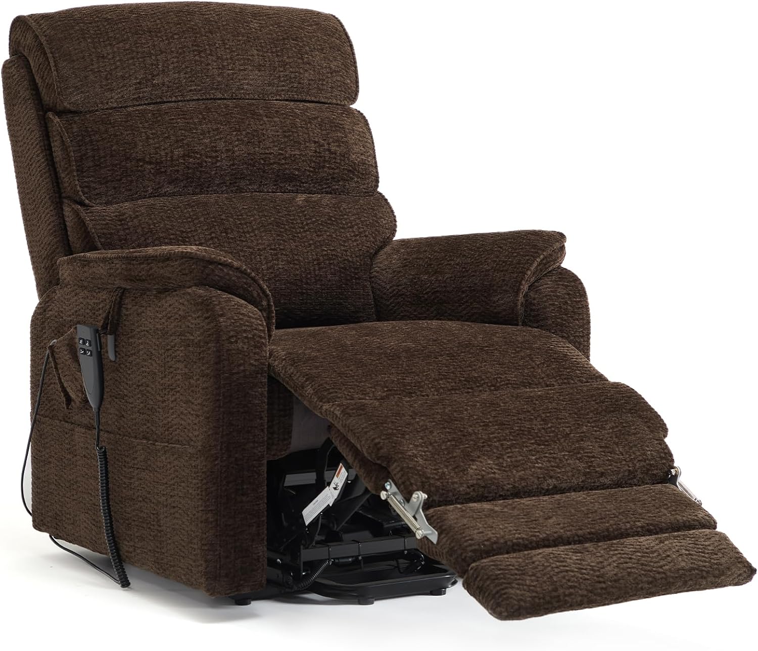 Irene House 9188 Medium Dual Motor Lay Flat Recliner Lift Chair Recliners Infinite Position with Heat Massage for Elderly Up to 300 LBS Electric Power Lift Recliner Chair Sofa